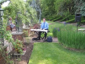 Keyboard Playing at Outdoor Wedding