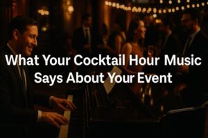 What Your Cocktail Hour Music Says About Your Event and Why It Matters - Featured