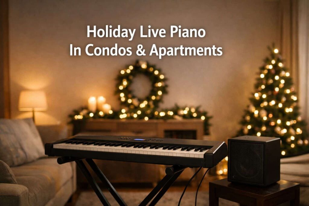 Live Small-Space Holiday Party Piano for Homes & Apartments