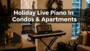Small-Space Holiday Parties Live Piano for Homes & Apartments